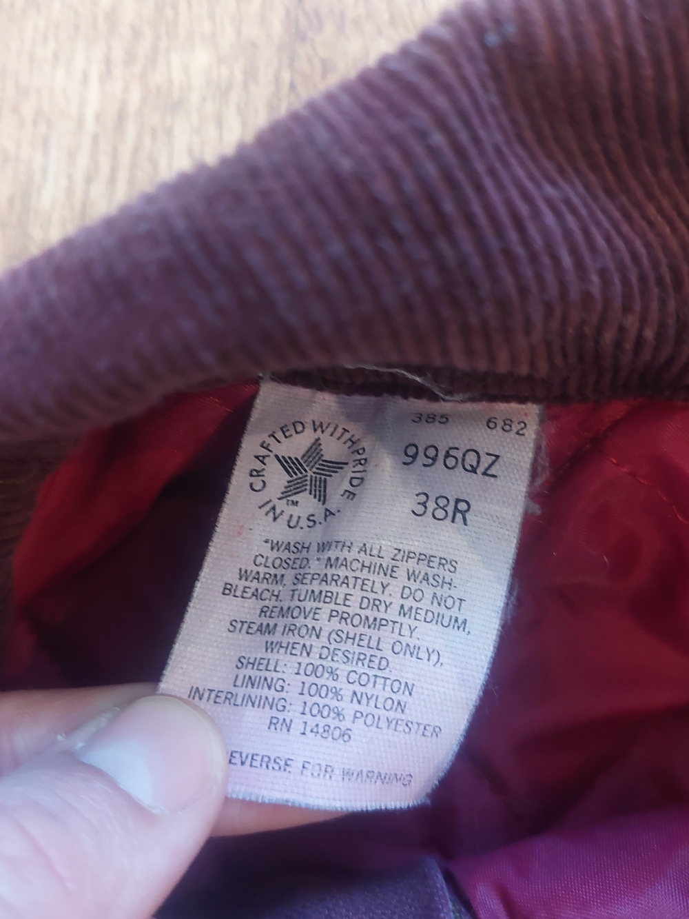 Carhartt Maroon Work Jacket - Cropped Canvas Unisex Women Men Custom No Zip Red - Picture 7 of 16